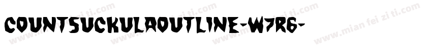 CountSuckulaOutline-w7R6字体转换