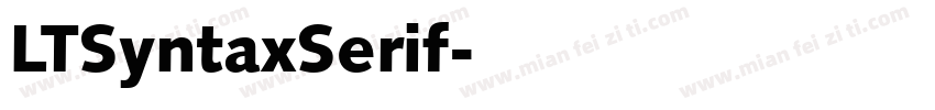 LTSyntaxSerif字体转换