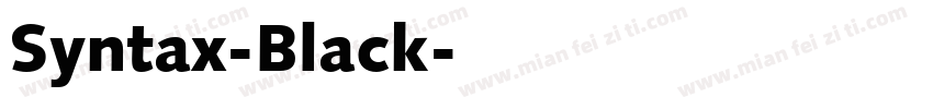 Syntax-Black字体转换
