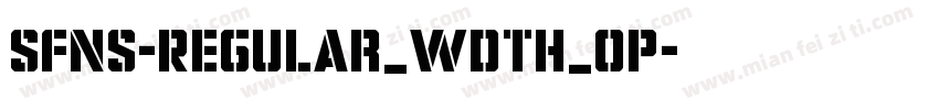 SFNS-Regular_wdth_op字体转换