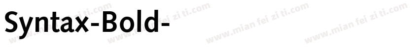 Syntax-Bold字体转换
