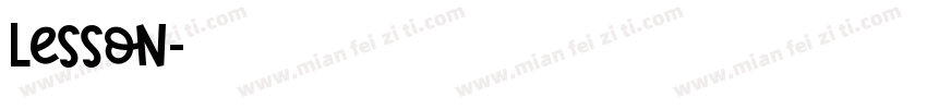 lesson字体转换
