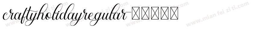 craftyholidayregular字体转换