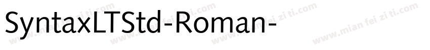 SyntaxLTStd-Roman字体转换