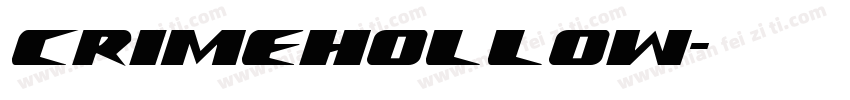 CrimeHollow字体转换 CrimeHollow字体转换