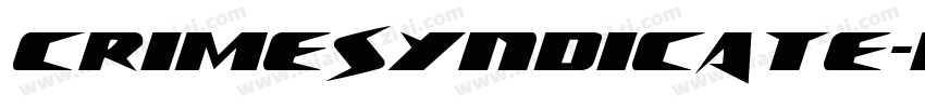 CrimeSyndicate-rLMp字体转换