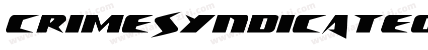 CrimeSyndicateOutlineRegular-RWmM字体转换