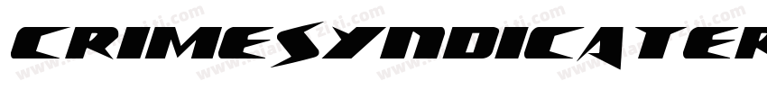 CrimeSyndicateRotateRegular-8G9D字体转换
