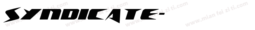 Syndicate字体转换