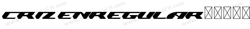 CrizenRegular字体转换