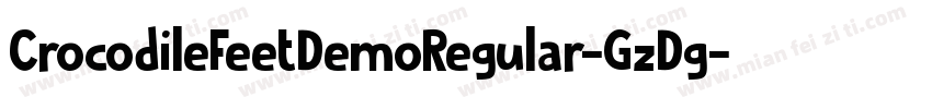 CrocodileFeetDemoRegular-GzDg字体转换