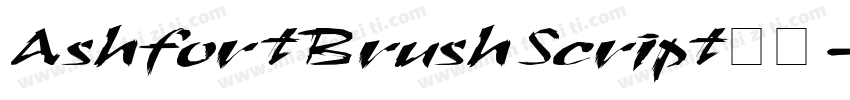 AshfortBrushScript常规字体转换