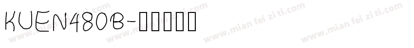 KUEN480B字体转换