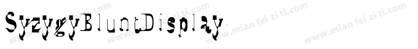 SyzygyBluntDisplay字体转换