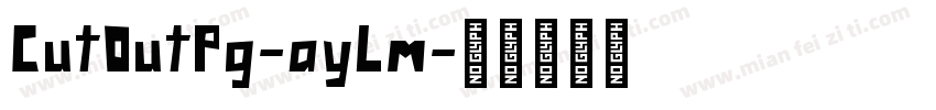CutOutPg-ayLm字体转换