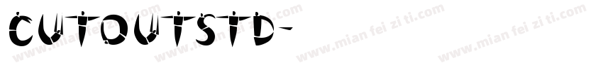 CutoutStd字体转换