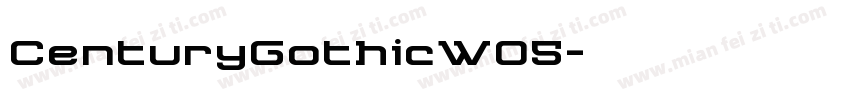 CenturyGothicW05字体转换