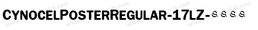 CynocelPosterRegular-17lZ字体转换