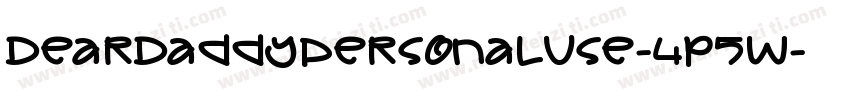 DearDaddyPersonalUse-4p5W字体转换