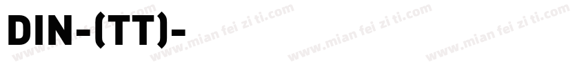 DIN-(TT)字体转换