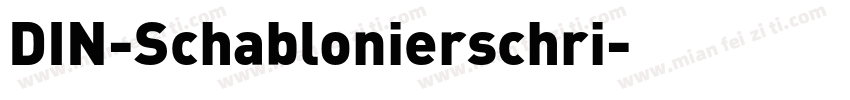 DIN-Schablonierschri字体转换