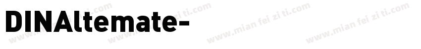 DINAltemate字体转换