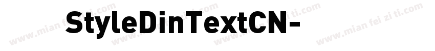 赫思StyleDinTextCN字体转换