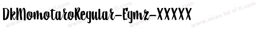 DkMomotaroRegular-Egmz字体转换