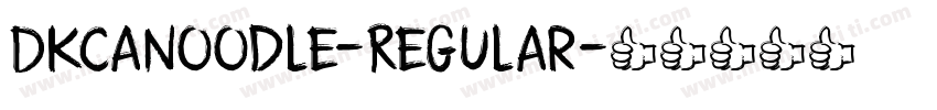 DKCanoodle-Regular字体转换