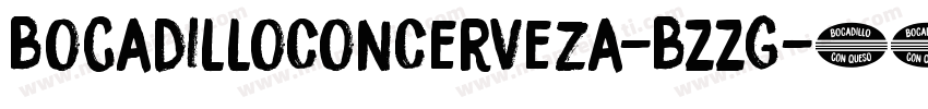 BocadilloConCerveza-BZZG字体转换