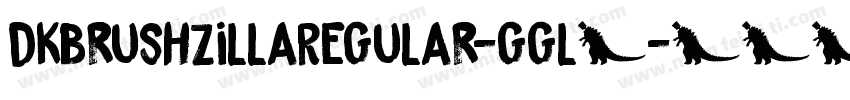 DkBrushzillaRegular-ggl5字体转换