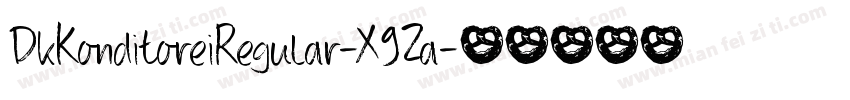 DkKonditoreiRegular-X9Za字体转换