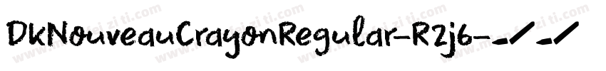 DkNouveauCrayonRegular-R2j6字体转换