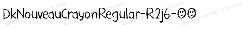 DkNouveauCrayonRegular-R2j6字体转换