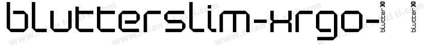 BlutterSlim-xRgO字体转换