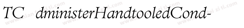 TCAdministerHandtooledCond字体转换