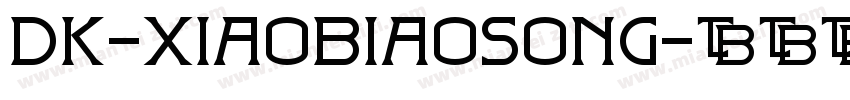 dk-xiaobiaosong字体转换