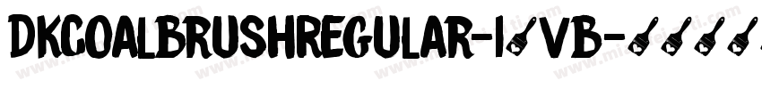 DkCoalBrushRegular-14vB字体转换