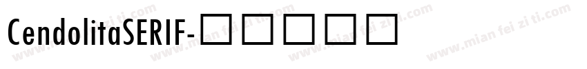 CendolitaSERIF字体转换