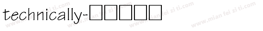 technically字体转换
