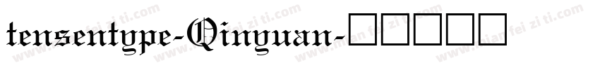 tensentype-Qinyuan字体转换