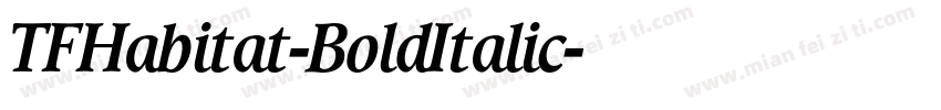TFHabitat-BoldItalic字体转换