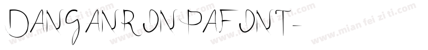 DANGANRONPAFONT字体转换