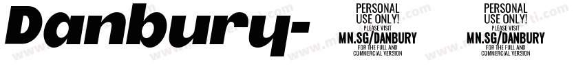 Danbury字体转换