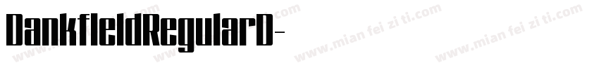 DankfieldRegularD字体转换