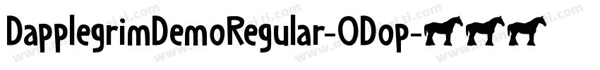 DapplegrimDemoRegular-ODop字体转换