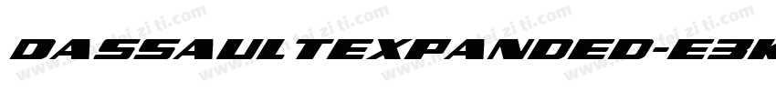 DassaultExpanded-E3Ke字体转换