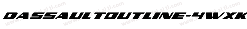 DassaultOutline-4wXK字体转换