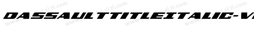 DassaultTitleItalic-vM4A字体转换