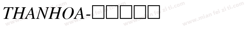 THANHOA字体转换